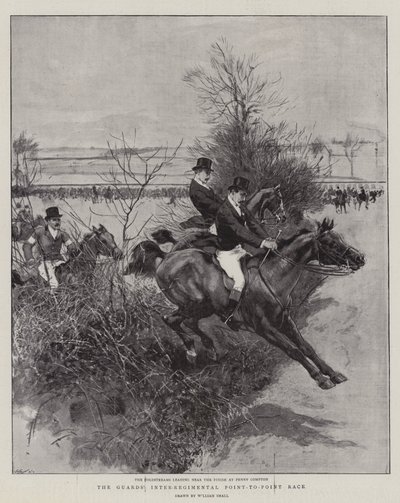 La course inter-régimentaire des gardes - William Small